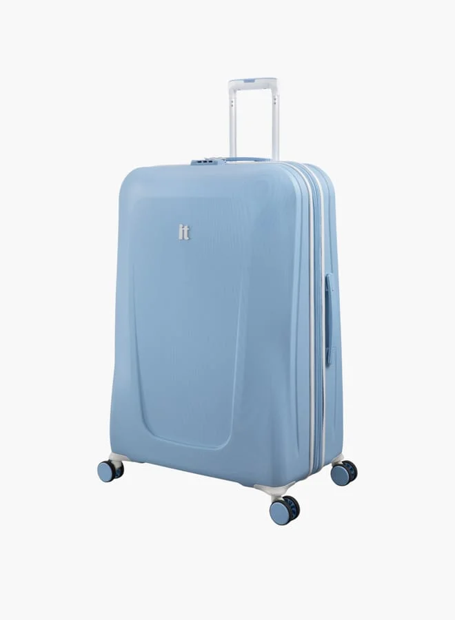 it Textured Hardcase Trolley Bag with Retractable Handle and Zip Closure 28-L - Check-In