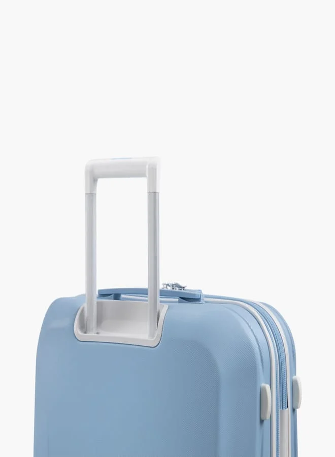 it Textured Hardcase Trolley Bag with Retractable Handle and Zip Closure 28-L - Check-In