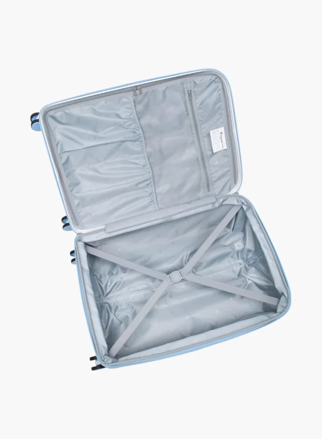 it Textured Hardcase Trolley Bag with Retractable Handle and Zip Closure 28-L - Check-In