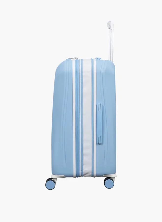 it Textured Hardcase Trolley Bag with Retractable Handle and Zip Closure 28-L - Check-In