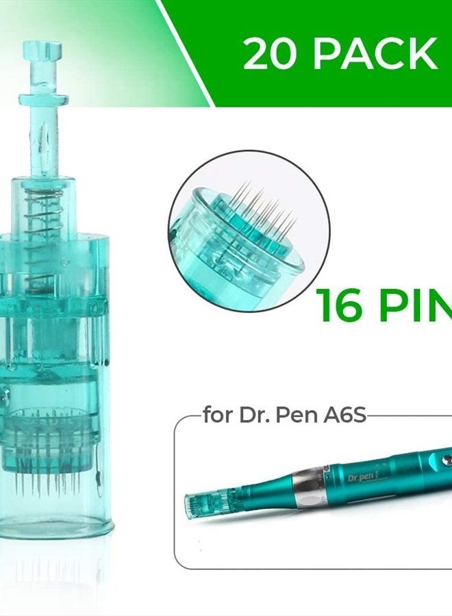 ModiX Dr. Pen Ultima A6S Replacement Cartridges - (20 PACK) - 16 Pins Bayonet Slot - Disposable Replacement Parts - Image 2