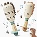 Evoceler Baby Rattles 2 Pac Dinosaur Rattles Shaker Toys with Teether Baby Maracas Sensory Toys for 0M Babies Soft Silicone BPA Free Perfect Size for Grasp Ideal Baby Boy Girl Toy Gift - Image 3