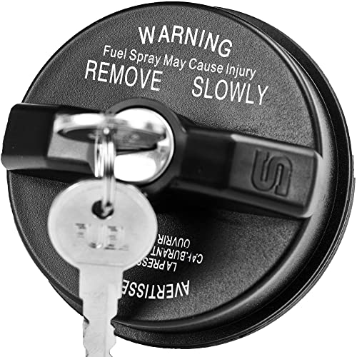 ROVIKE Locking Gas Cap,Lock Fuel Cap Replace 5278655AA For 2000-2020 Dodge Jeep Chrysler - Ram 1500 2500 3500, Journey,Caravan,Charger,Dakota,Durango & Jeep Wrangler JK TJ, Liberty & Chrysler 200 300 Sebring - Image 1