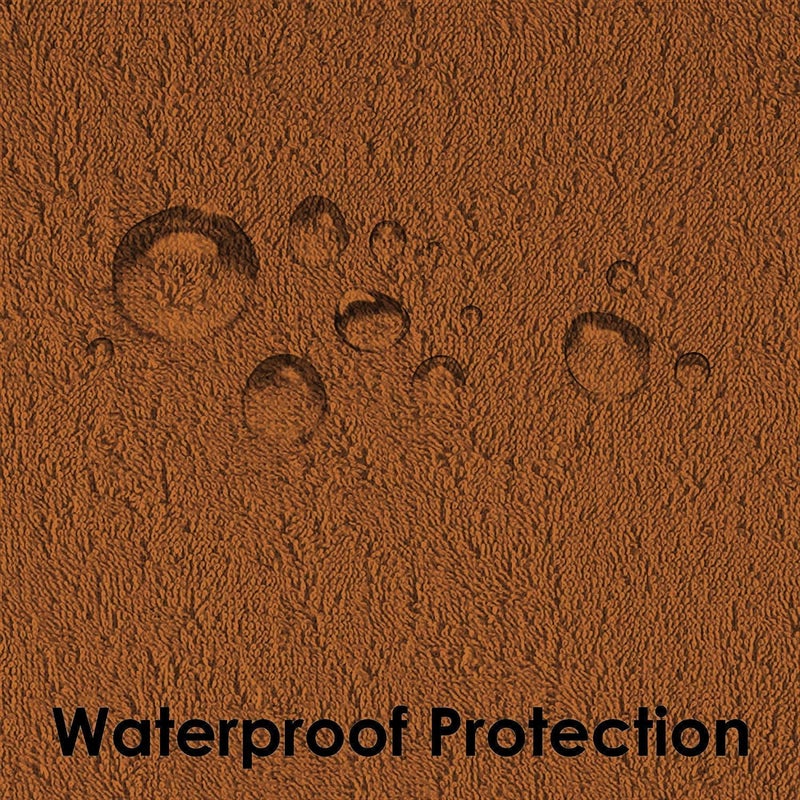 AMZ 100 Waterproof and Dustproof Soft Terry Cotton Small Bed Fitted Mattress ProtectorMattress Cover Double - Image 4