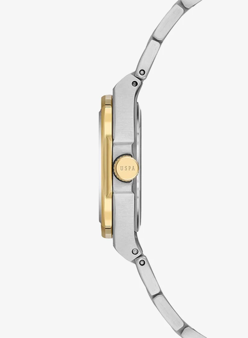 U.S. Polo Assn. Stile Stainless Steel Bracelet Quartz Analog Watch for Women, 32mm
