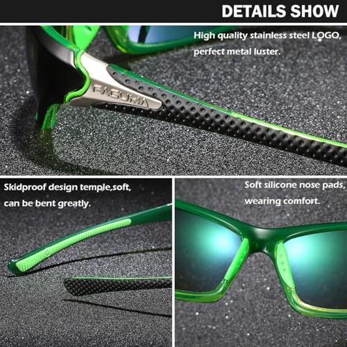 FAGUMA Sports Polarized Sunglasses For Men Cycling Driving Fishing UV400 Protection - Image 5