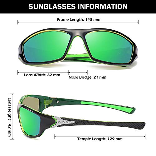 FAGUMA Sports Polarized Sunglasses For Men Cycling Driving Fishing UV400 Protection - Image 4