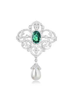 QUAINT Palace Style Hollowed-out Diamond Brooch  - Image 1