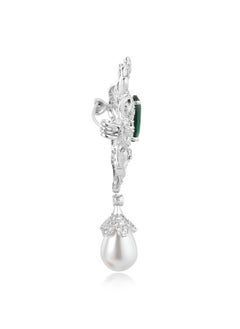 QUAINT Palace Style Hollowed-out Diamond Brooch  - Image 2