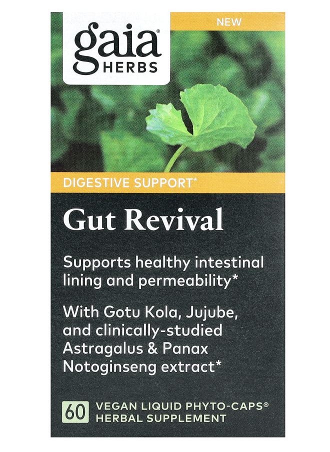Gaia Herbs - Gut Revival 60 Vegan Liquid Phyto-Caps - Image 1