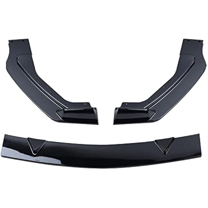AUTOTOP 3PCS Front Bumper Lip Spoiler Lip Lower Bumper Body Fit 2014-2017 Infiniti Q50 - Image 5