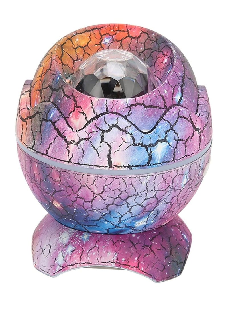 LED Projector Lamp 3D Dinosaur Egg Shape Remote Control Bluetooth Music Projector Lamp for Bedroom, Kids Room, Cafe Multicolor