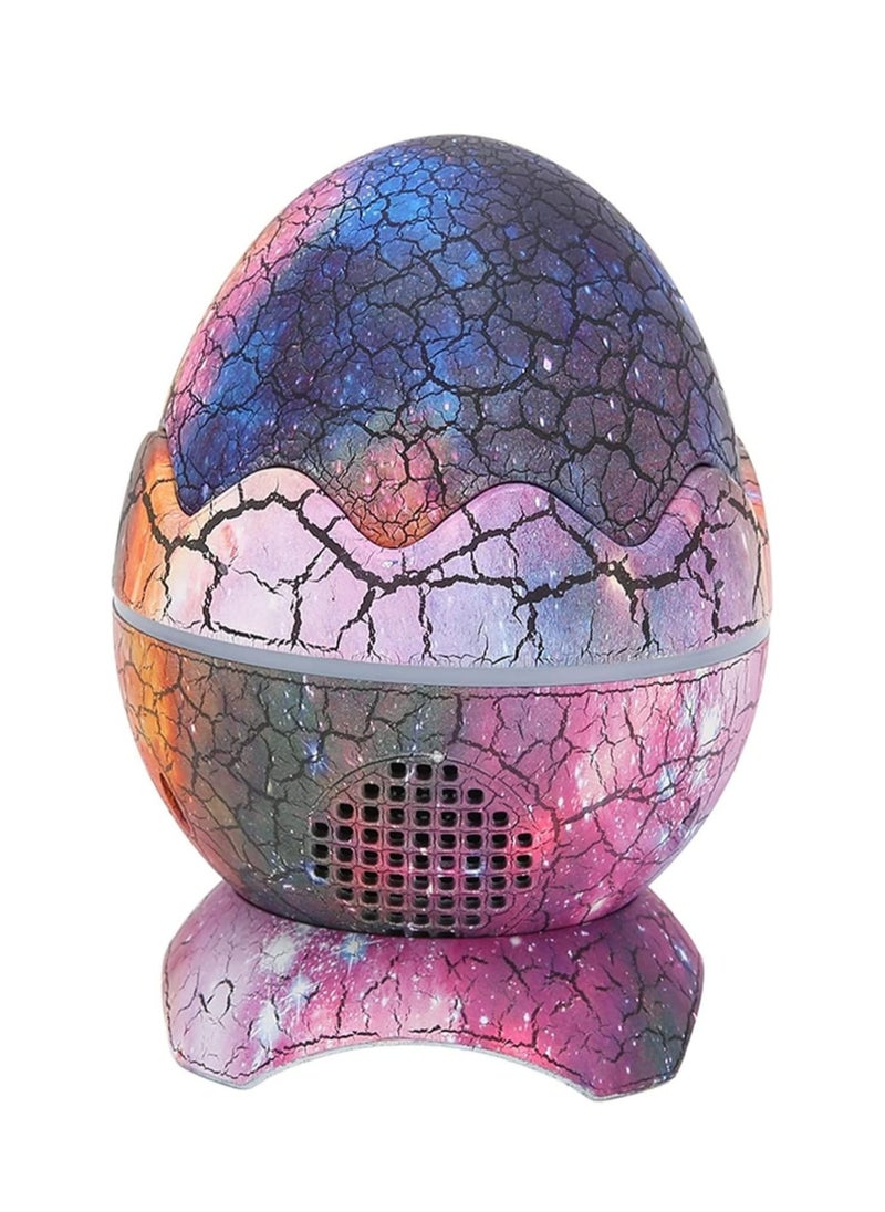 LED Projector Lamp 3D Dinosaur Egg Shape Remote Control Bluetooth Music Projector Lamp for Bedroom, Kids Room, Cafe Multicolor