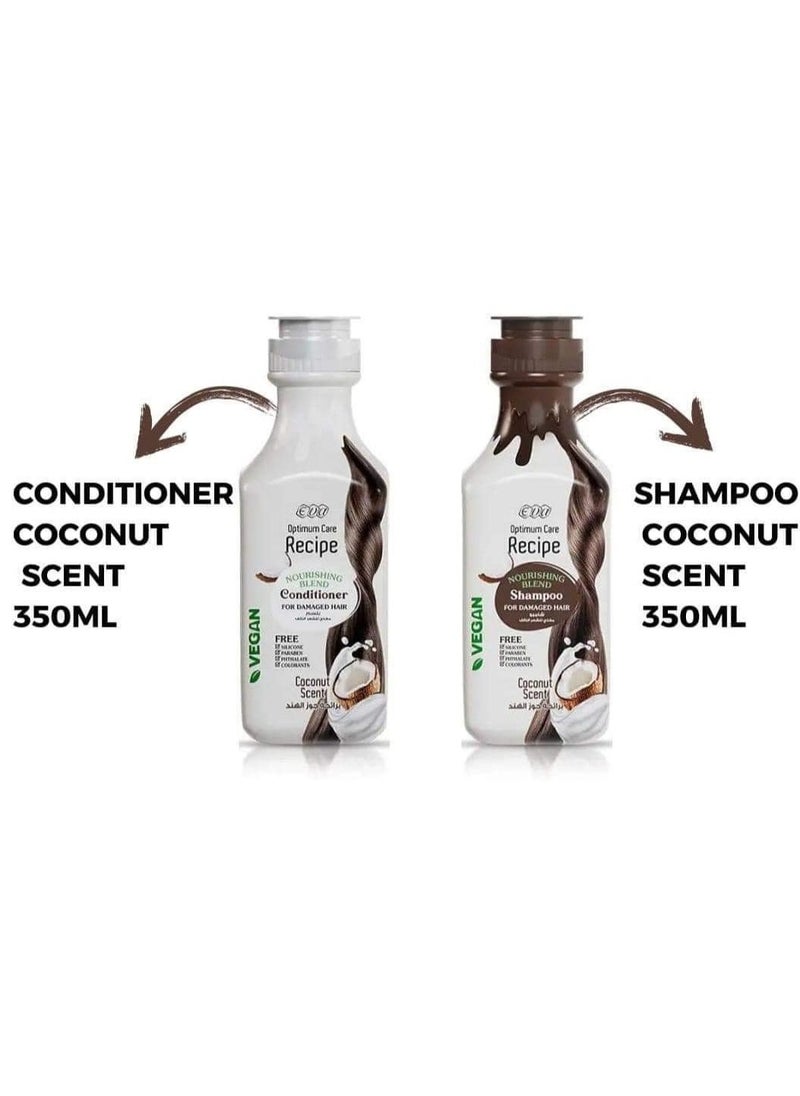 Eva - Eva Optimum Care Recipe Conditioner Hair Nourishing Blend Coconut Scent - 350 Ml - Image 1