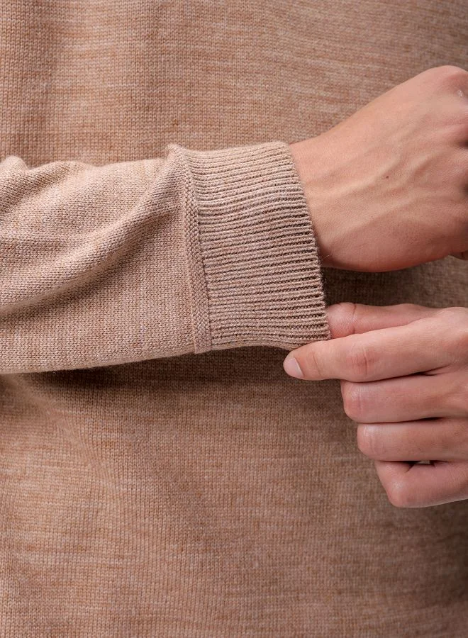 The Indian Garage Co Men Relaxed Fit Solid High Neck Sweater