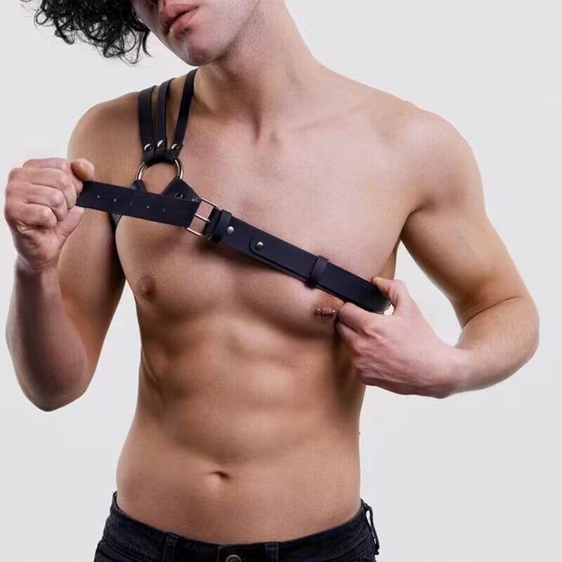 New Men's Business Casual Punk Harness Belt - Versatile Shoulder Strap for  Performance - Image 4