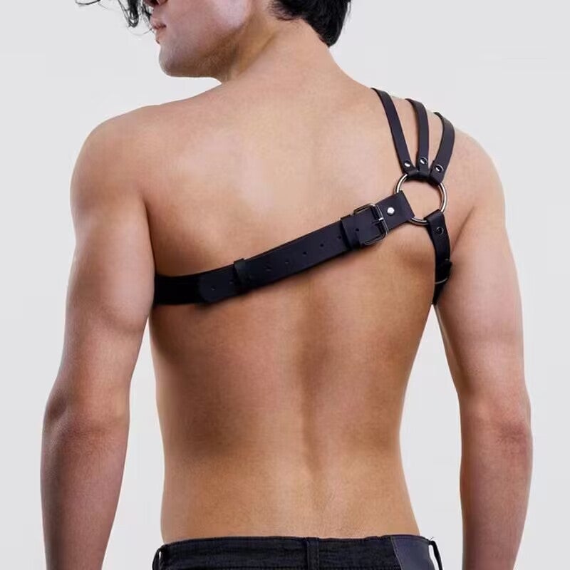 New Men's Business Casual Punk Harness Belt - Versatile Shoulder Strap for  Performance - Image 2