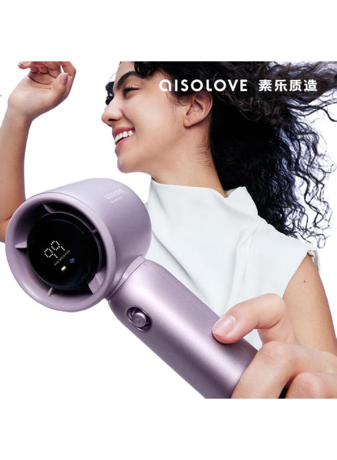 SOLOVE F15 Handheld Mini Fan, Ultra-High Speed Turbine Rechargeable Fan, Usb Small Fan, Long Battery Life, Portable For Student Dormitory, Powerful Strong Wind, Quiet Operation, Nebula Purple - Image 3