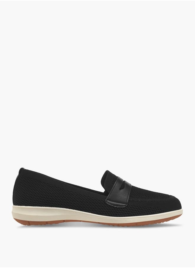 Le Confort Women Mesh Slip-On Loafers with Cutout Detail  - Image 3