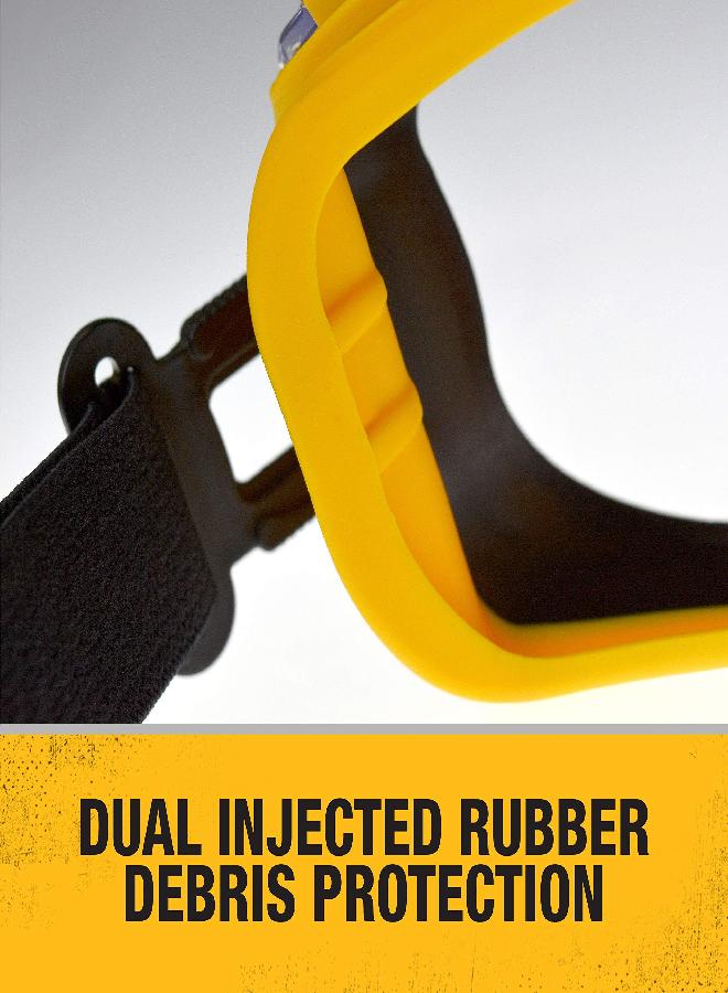 DEWALT DEWALT DPG82-11C Concealer Clear Anti-Fog Dual Mold Safety Goggle, Clear Lens, 1 Pair - Image 3