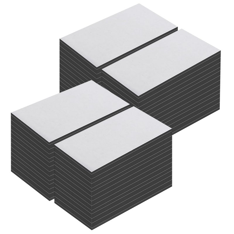 LLPT Self Adhesive Business Card Magnets 200 Packs Easy Peel Stick Promotion Small Magnetic Sheet for Business Marketing Card Teaching Schedule Photo Wall(BCM200) - Image 1