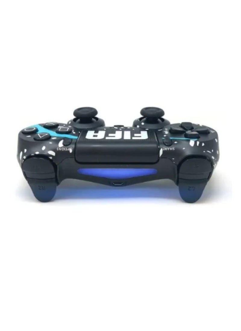 FIFA Wireless Controller For PS4 Custom Design Gamepad Joystick For PS4 With Non-Slip Grip Of Both Sides And 3.5mm Audio Jack PS4 Controller Dual Vibration Game Joystick FIFA Print  - Image 2