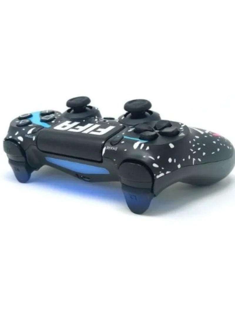 FIFA Wireless Controller For PS4 Custom Design Gamepad Joystick For PS4 With Non-Slip Grip Of Both Sides And 3.5mm Audio Jack PS4 Controller Dual Vibration Game Joystick FIFA Print  - Image 3