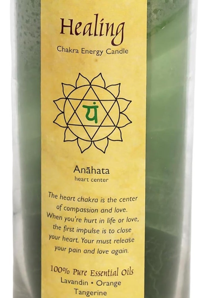 Aloha Bay Healing Chakra Energy Candle with Lavandin, Orange, and Tangerine Essential Oils - 11 oz - Image 1