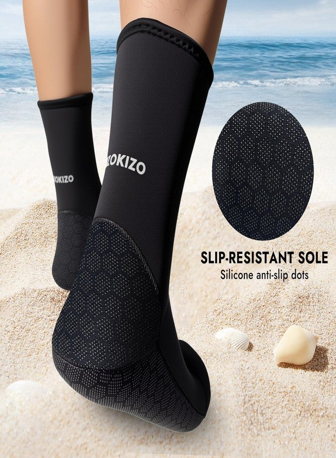 Dizokizo pandawoods Neoprene Socks 3mm Neoprene Wetsuit Socks Thermal Anti-slip for Men Women Snorkeling Swimming Surfing Sailing Kayaking Diving - Image 3