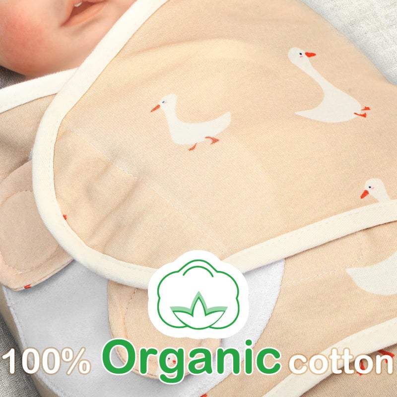 Oudain 3 Pcs Silly Goose Swaddles for Newborns Organic Cotton Adjustable Swaddles 0-3 Months Newborn Gift Breathable Soft Nursery Swaddling Blankets for Baby Boy Girl - Image 4