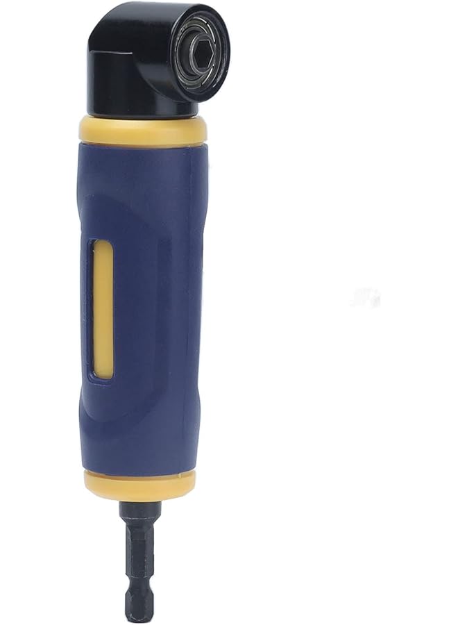 erorex Right Angle Drill Adaptor 90 Degree Quality Alloy Steel Abs Handle 1 4In Hex Shank Drill Bits Electric Drill Or Hand Held Wrench For Tightening Screws In Narrow Spaces - Image 1