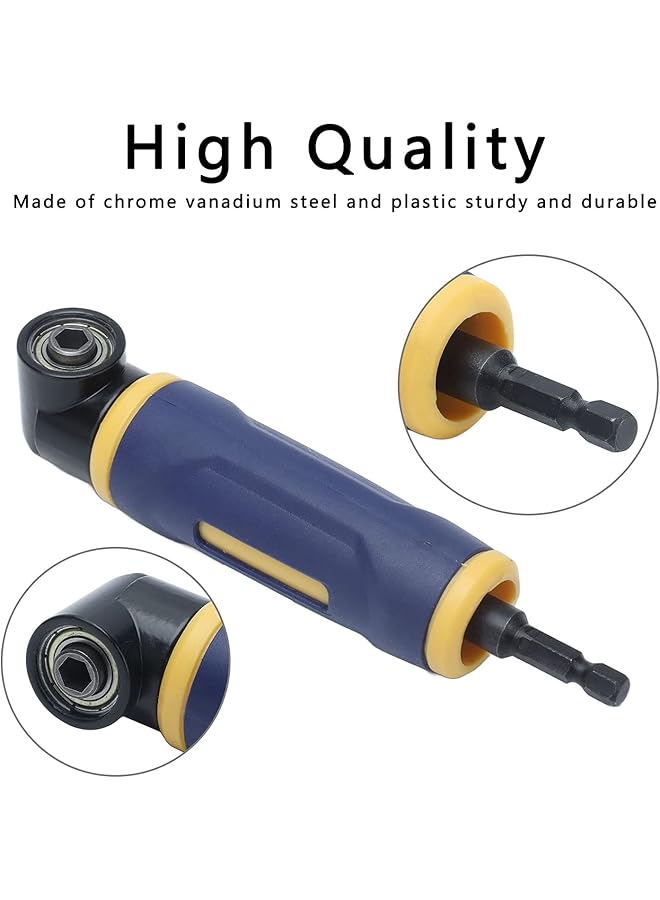 erorex Right Angle Drill Adaptor 90 Degree Quality Alloy Steel Abs Handle 1 4In Hex Shank Drill Bits Electric Drill Or Hand Held Wrench For Tightening Screws In Narrow Spaces - Image 3
