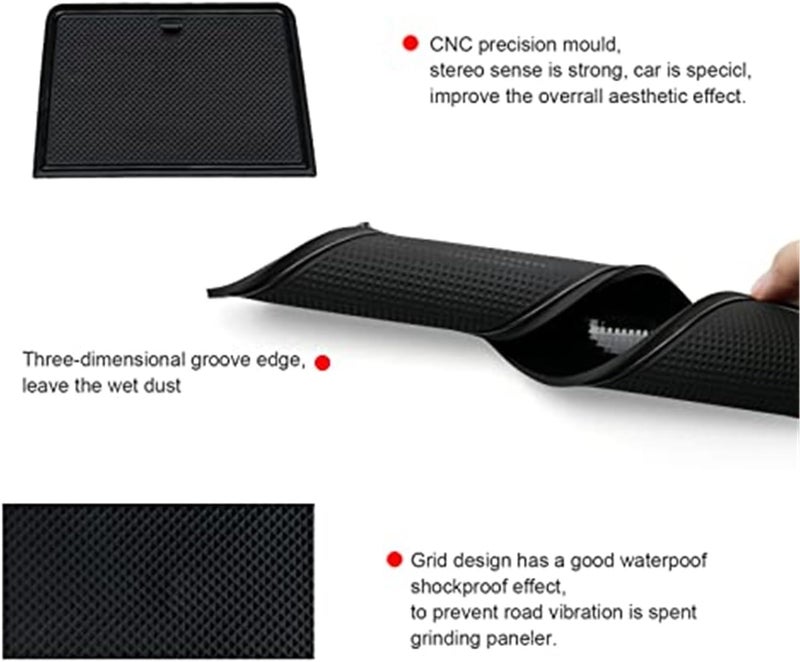 Wivplex Non-Slip Rubber Mat Set for Q4 Etron - Image 4