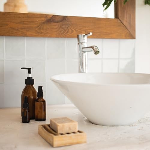 SMART TILES Peel and Stick Backsplash - 5 Sheets of 9" x 9" - 3D Adhesive Peel and Stick Tile Backsplash for Kitchen, Bathroom, Wall Tile, Oia - Image 2