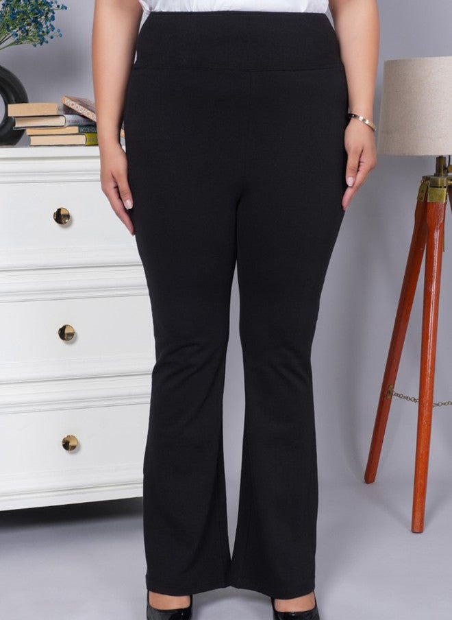 Mlada Store ليغينغز نسائية عالية الخصر قابلة للتمدد بتصميم بوت كوت - Image 1