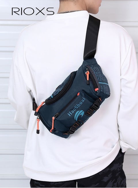 Crossbody Sling Bag Body Chest Sling Shoulder Bag for Men Women Casual Shoulder Backpack Bag Lightweight Waterproof Daypack for Workout Travel, Hiking, Casual Use, Running Phone Holder for Men Women, Anti Theft Backpack for Traveling Chest Shoulder Bag
