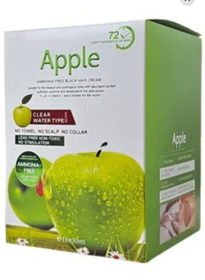 Apple - Natural Black Hair Dye Cream Ammonia Free