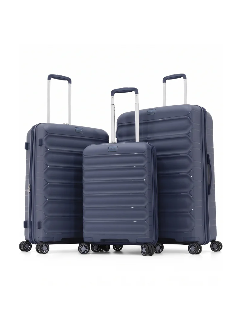 Verage  VERAGE 3 Piece Luggage Set, High-Quality Lightweight PP Hard Shell Suitcases with 4 Spinner Wheels and TSA Lock, Durable Travel Trolley Bags Set