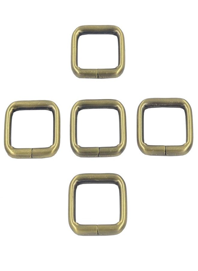 DGOL 15 pcs 1 inch Strong Metal Belt Square Ring Clasp Hook Buckles Shinning Webbing Strap Loops Rectangle Buckle In 3 Color - Image 2