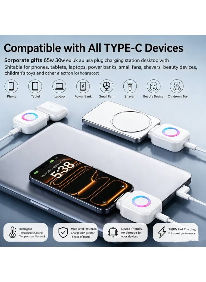 DealX X01 140W USB-C Fast Charging Auto Power-Off Adapter | Smart Auto Eject Charging Separator with Battery Protection for Phone, Tablet & Laptop - Image 2