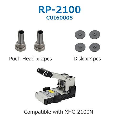 CARL 60005 Replacement Punch Head Kit for XHC-2100 Gray 9/32-Inch - Image 2