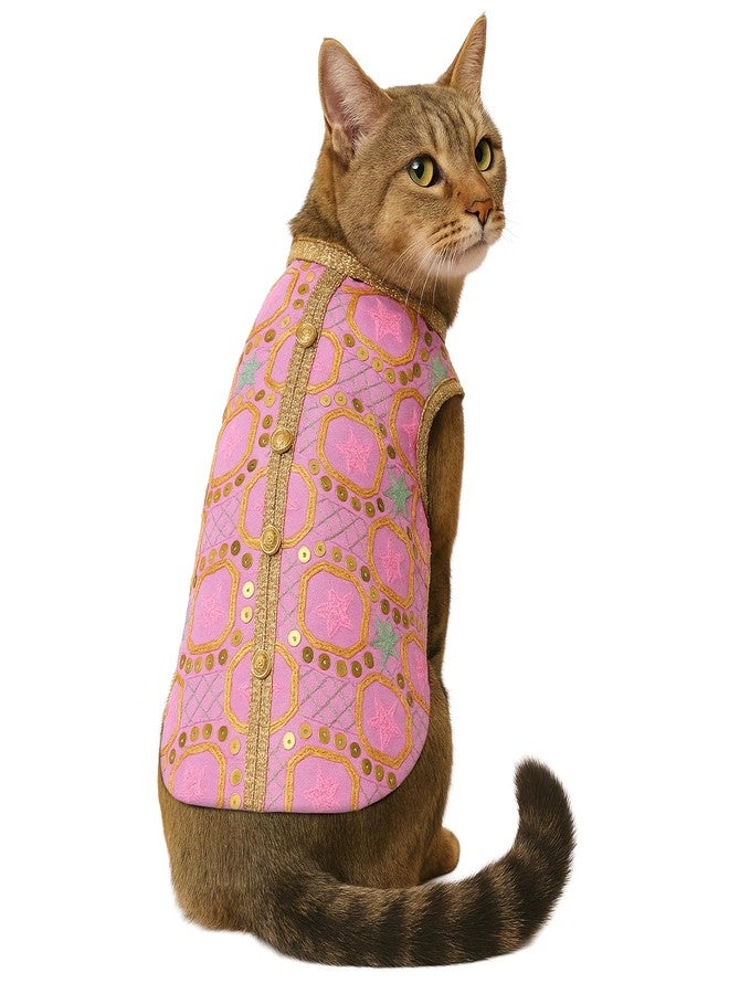 Pawsindia Traditional Desi Diva Sherwani for Cats - Ethnic for Pets - Ideal for Indian Festivals, Weddings & Special Occasions - Image 1