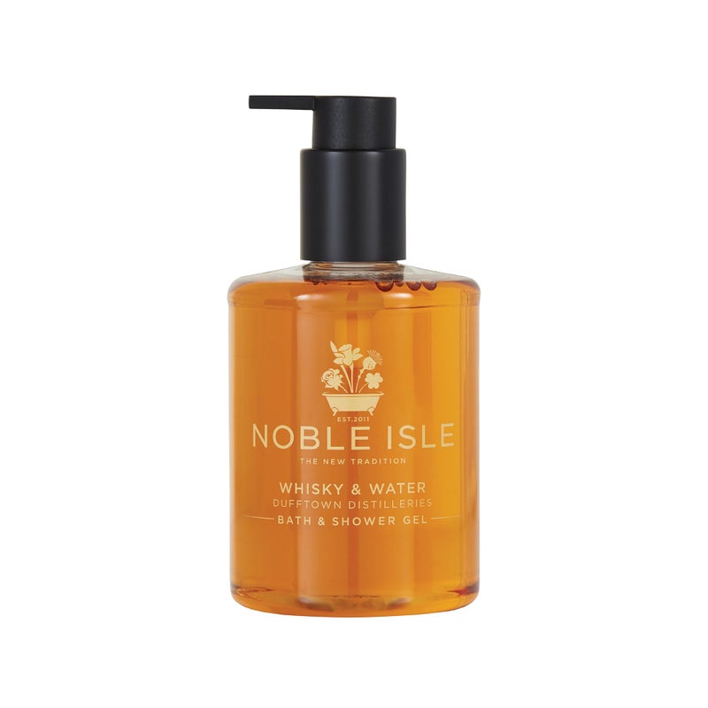 Noble Isle Whiskey Water Bath Shower Gel Luxury Mens Body Wash with Fine British Fragrance Oils Vegan Body Wash Paraben Free Body Wash 845 oz