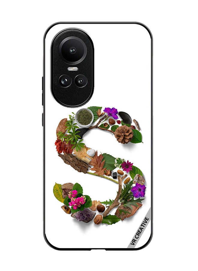 VR CREATIVE Protective Case Cover For Oppo Reno 10 Pro Alphabet S Design Multicolour - Image 1