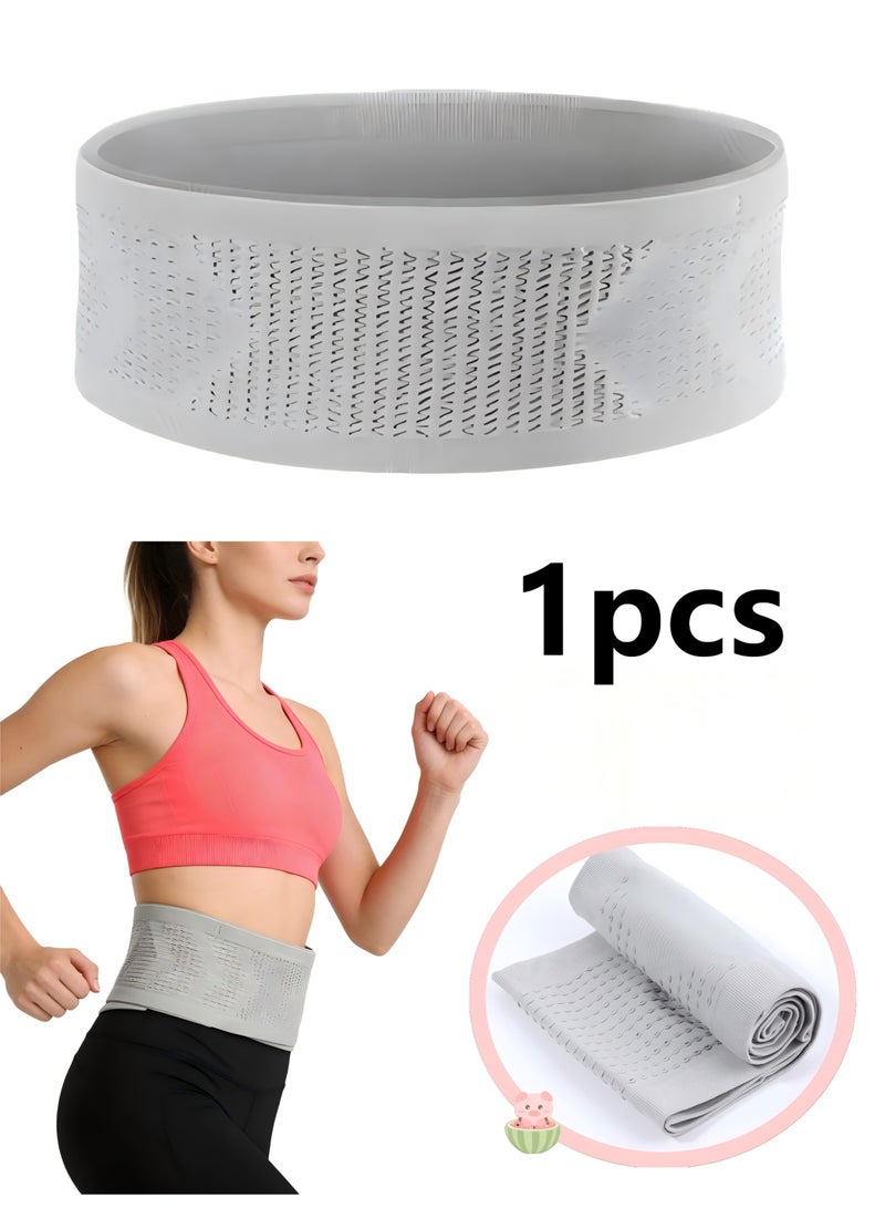 Sports Waist Bag Running Belt Running Pack Bag for Women Men Phone Holder for Running Slim Running Belt Storage Belt Bag for Sports Travel Cycling Hiking Workout Fitness 4 Large Security Pockets M - Image 1