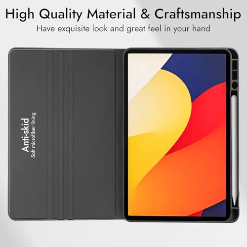Robustrion Case for Moto Pad 60 Pro 12.7 inch Cover Case with [Pencil Holder], Deer Pattern Flip Cover for Motorola Pad 60 Pro Cover 12.7 inch [Auto Sleep Wake Support] - Dark Green - Image 5