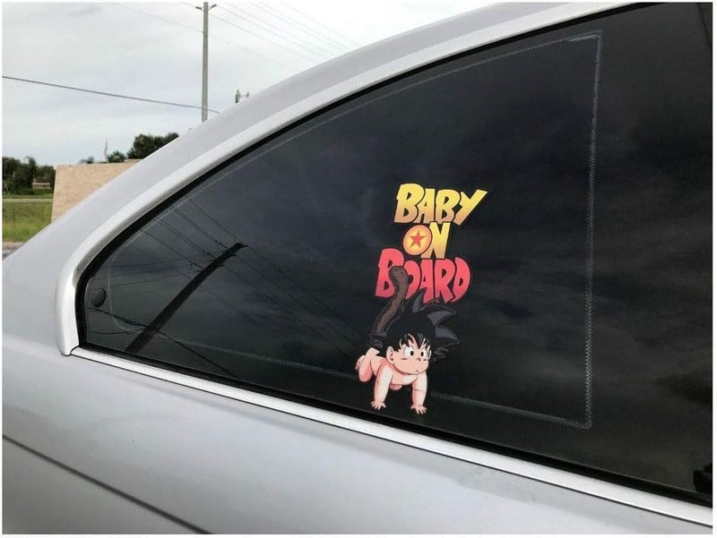 ARS Baby On Board Goku Sticker, 17 x 10 cm, UV-Resistant, Easy to Apply, Visible and Safe, Ideal for Car Windows - Image 4