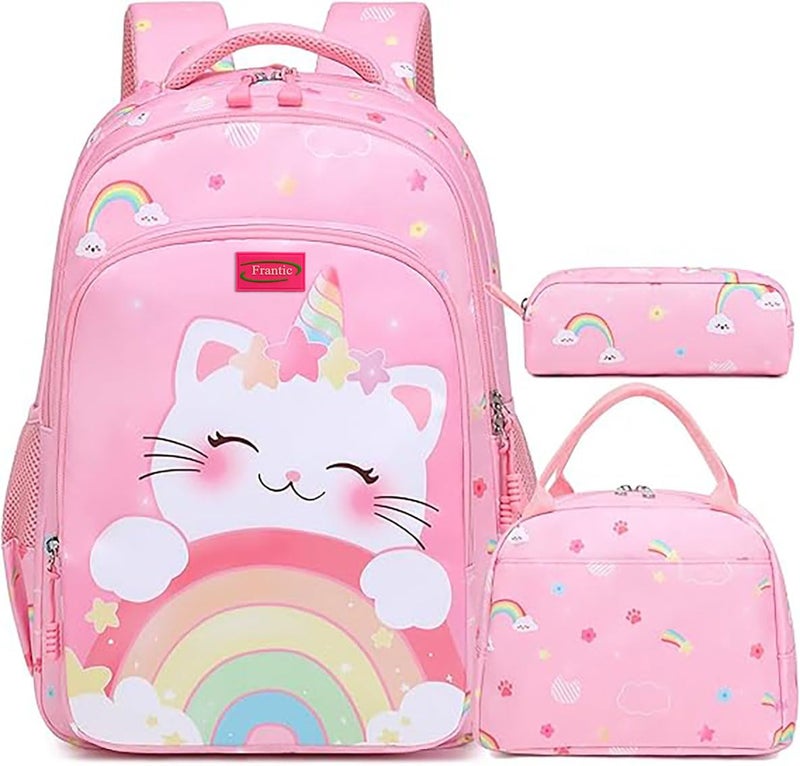 Frantic حقيبة ظهر مدرسية مطبوعة للمدرسة حقيبة مطبوعة للصف 1 إلى 5 للأولاد والبنات الذين يذهبون إلى المدرسة (20 لتر) - Image 3