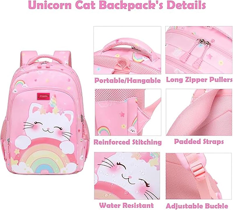 Frantic حقيبة ظهر مدرسية مطبوعة للمدرسة حقيبة مطبوعة للصف 1 إلى 5 للأولاد والبنات الذين يذهبون إلى المدرسة (20 لتر) - Image 4