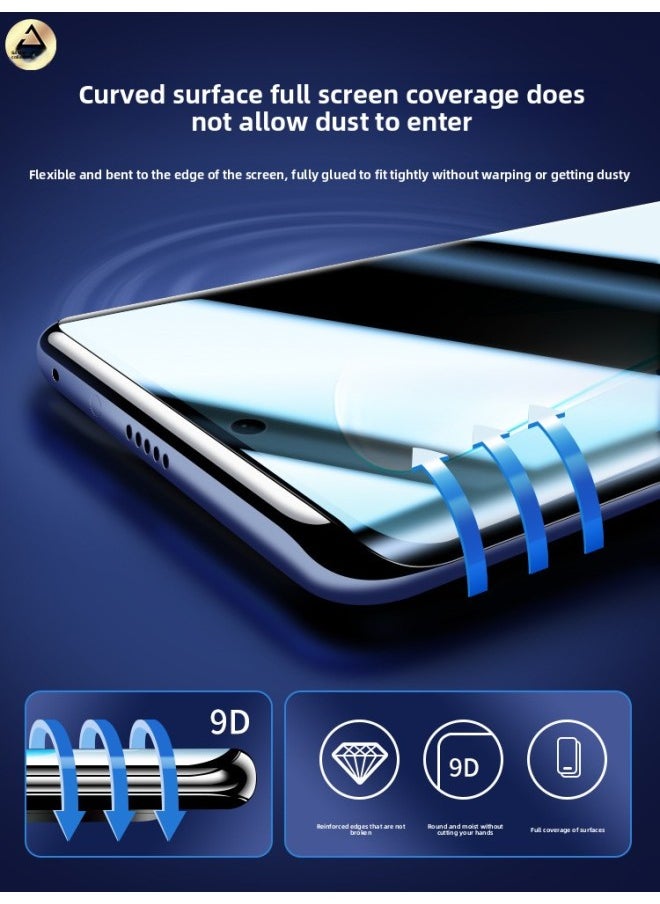 Generic - For VIVOS17 Anti-peep Film Vivox90x100 Tempered Film S18s16 Mobile Phone Film X80 Ten X70PRO X-Colour:Blu-ray*2 Pieces [imported Hydrogel Film★Fingerprint Unlocks In Seconds] Good Sticker Without Bubbles-Size:vivo S16 Pro - Image 1
